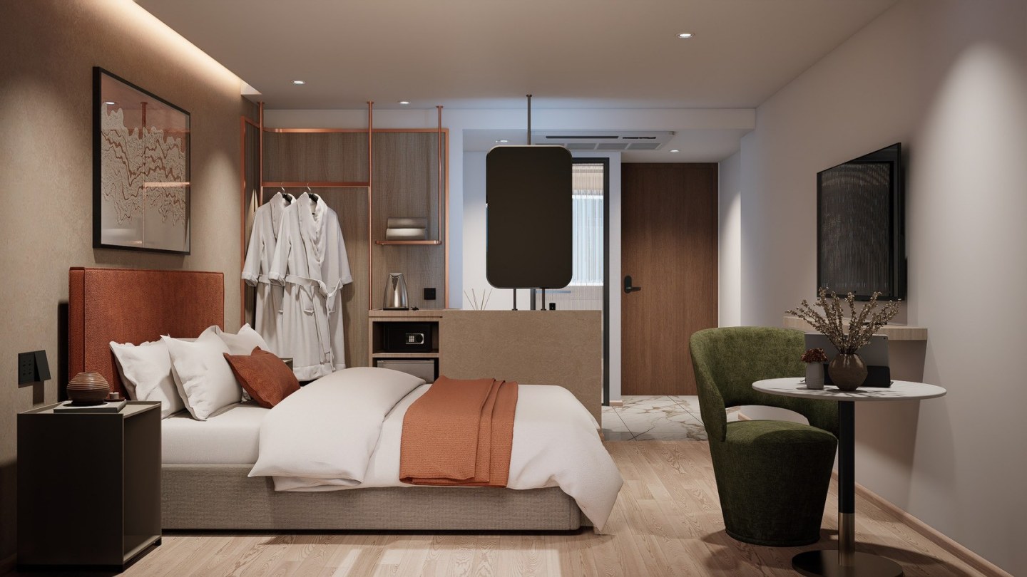 Superior king bed